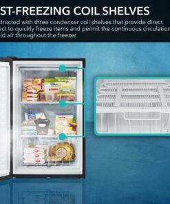 Whynter CUF-301BK 3 cu. ft Energy Star Upright Freezer with Lock – Black Black -3 Cubic Feet 38 81HOWEFqBrL