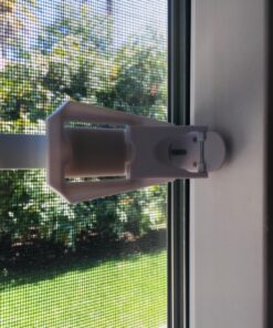 Sliding Door Lock for Child Safety - 2 Pack Grey/White White 44 81HRJ0FcYVL