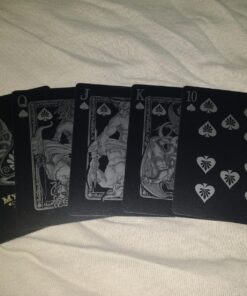 Mythical Creatures - Black Silver & Gold Edition Playing Cards by Gent Supply 46 81HRah0sLL