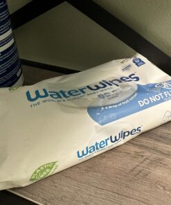 WaterWipes Plastic-Free Original-baby Wipes, 99.9% Water Based Wipes, Unscented & Hypoallergenic for Sensitive Skin, 540 Count (9 packs), Packaging May Vary 30 81HT6vv7uTL