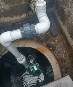 Zoeller Waste-Mate 267-0001 Sewage Pump, 1/2 HP Automatic – Heavy-Duty Submersible Sewage, Effluent or Dewatering Pump Green 44 81HTGSIj89L