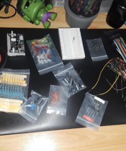 ELEGOO Electronic Fun Kit Bundle with Breadboard Cable Resistor, Capacitor, LED, Potentiometer total 235 Items for Arduino B)E2 19 81HV5iUVJxL