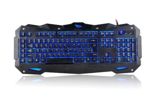 iMicro COBRA 110-Key LED Backlit USB Gaming Keyboard (IM-KBCOBV8)