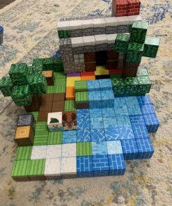 100PCS Magnetic Blocks-Build Mine Magnet World Set for Boys & Girls Age 3-5 6-8, STEM Sensory Toys for Toddlers Gifts for 3+ Years Old Girls Boys, Classroom Must Haves Construction Toys Magnetic world cubes 49 81HXM70Q4GL