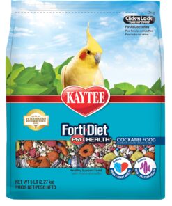 Kaytee Forti-Diet Pro Health Cockatiel Pet Bird Food, 5 Pound 5 Pound (Pack of 1) 24 81HXyEJvjL