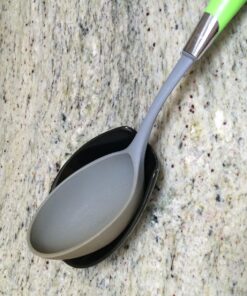 OGGI Spooner Ceramic Spoon Rest- Spoon Rest for Stove Top, Spoon Holder for Countertop, Kitchen Decor for Counter, Coffee Bar Accessories, Black 29 81HZ5fxV0wL