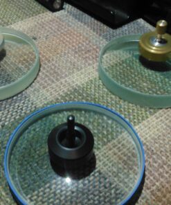 Optical Glass Lens, 3" (75mm) - 200mm Focal Length - Ground, Beveled Edges - Use as Top Spinning Base - Eisco Labs 8 81HbFkmSfTL