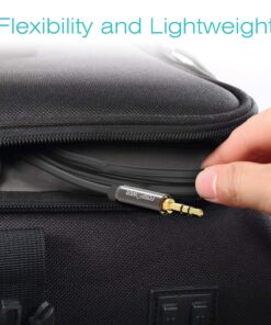 FosPower Audio Cable (25 FT), Stereo Audio 3.5mm Auxiliary Short Cord Male to Male Aux Cable for Car, Apple iPhone, iPod, iPad, Samsung Galaxy, HTC, LG, Google Pixel, Tablet & More 25 Feet 13 81HcOIDaw6L