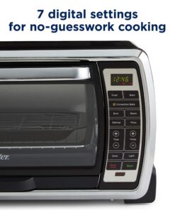 Oster Toaster Oven | Digital Convection Oven, Large 6-Slice Capacity, Black/Polished Stainless 43 81HcOgqZwqL