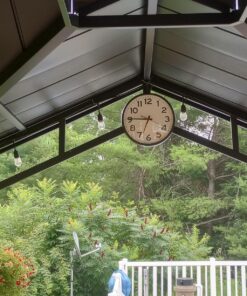 The Ultimate Wall Clock - 14" Atomic, Black, Easy to Read, Perfect for Home, Office, School, Indoor / Outdoor 14” Atomic 29 81Hcy4baVrL