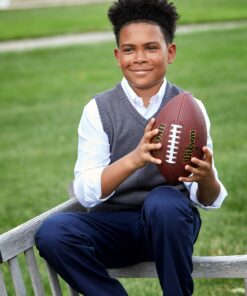 French Toast Boys' Long Sleeve Oxford Shirt (Standard & Husky) 12 White 12 81He54OE8uL