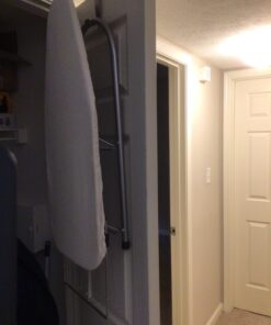 Household Essentials Tabletop Ironing Board, Compact Ironing Board with Iron Rest, Includes Door Hang, Perfect for Dorms and Small Spaces, 12 x 30", Silver 18 81He9B6Y0L