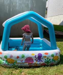 Intex Sun Shade Inflatable Pool, 62" X 62" X 48", for Ages 2+ Play Center Only 47 81Hf6foMg4L