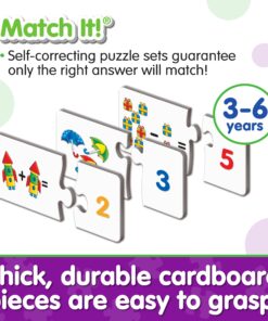 The Learning Journey: Match It! Mathematics - STEM Addition and Subtraction Calculation Activities Game - Teaches Early Math Facts with 30 Matching Pairs - Math Puzzle For Toddler Ages 3 to 6 10 81Hg3lBqVRL