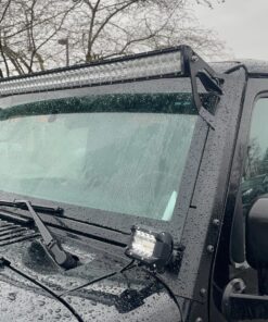 Nilight Windshield Frame Mounting Bracket for 52” LED Light Bar and Pod Light on Wrangler JK 2007-2017, 2 Years Warranty For 2007-2018 JK 28 81HijckwhjL
