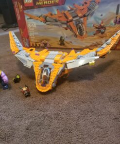 LEGO Marvel Super Heroes Avengers: Infinity War Thanos: Ultimate Battle 76107 Guardians of the Galaxy Starship Action Construction Toy (674 Pieces) (Discontinued by Manufacturer) 51 81HiteFq8ML