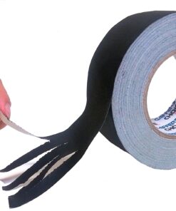Gaffer Tape Gaffer's Choice - 2in. x 60yd - Black - Adhesive Is Safer Than Duct Tape - Waterproof & Non-Reflective Multipurpose Gaffer Tape 2 inch x 60 yard 17 81HmQulQdML