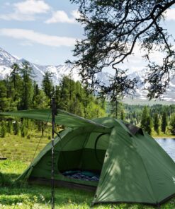 Forceatt Camping Tent 2/3/4 Person, Professional Waterproof & Windproof Lightweight Backpacking Tent Suitable for Outdoor,Hiking,Camping, Mountaineering and Travel 2 people-Dark green 27 81HmUStgkL