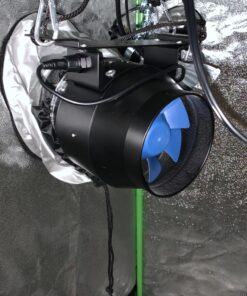 TerraBloom 4 Inch Inline Fan ECMF-100 - Quiet HVAC Grow Tent Fan with Digital Speed Controller- Premium Metal Casing 40-75% Energy Efficient EC Motor - For Large Spaces 4" / 100mm Diameter (141CFM, 21W, Steel Housing) 39 81Hmvzkl wL