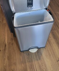 Simplehuman 50 Liter / 13.0 Gallon Rectangular Kitchen Step Trash Can, Brushed Stainless Steel 50 Liter Trash Can 40 81Ho4yHpGeL