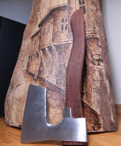 mapsyst Stainless Steel Bearded Axe/Hatchet Metal Guard Custom Made Handle 12 81Hr33YuUTL