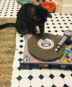 Suck UK Cat Scratcher ; Dj Cat Scratch Turntable ; Cardboard Cat House ; Cat Scratch Pad ; Cat Scratcher House & Cat Playhouse ; Novelty Interactive Cat Toys For Indoor Cats ; Funny Cat Accessories 40 81HrcyNEgHL 1