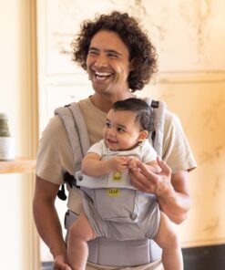 LÍLLÉbaby Complete All Original Ergonomic 6-in-1 Baby Carrier Newborn to Toddler - with Lumbar Support - for Children 7-45 Pounds - 360 Degree Baby Wearing - Inward and Outward Facing - Stone Grey 1 Count (Pack of 1) 31 81HsCQFG38L