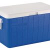Coleman Chiller Series 48qt Insulated Portable Cooler, Hard Cooler with Ice Retention & Heavy-Duty Handles, Great for Camping, Tailgating, Beach, Picnic, Groceries, Boating & More Blue 2 81HsjyFMxL