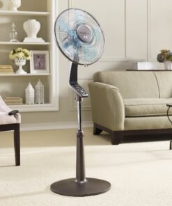Rowenta VU5550 Turbo Silence Oscillating Fan, Standing Fan, 4 Speed Fan with Remote Control Turbo silence 4 speed fan 32 81Ht9GPKjSL