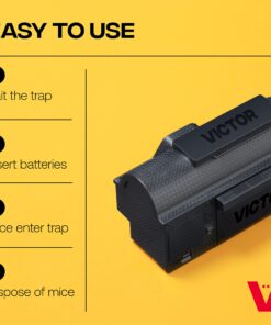 Victor M260 Indoor Multi-Kill Humane Electronic Mouse Trap - No Touch, No See Electronic Instant Kill Mouse Trap – Kills & Holds Up to 10 Mice Per Setting 1 Trap 21 81Hu7oiutEL