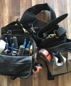 CLC Custom Leathercraft 1608 Electrician's Comfort Lift Combo Tool Belt, 28 Pocket,Black 29 81HuIQbsAJL