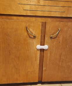 Cabinet Locks - Adoric Life Child Safety Locks 4 Pack - Baby Safety Cabinet Locks - Baby Proofing Cabinet Kitchen System with Strong Adhesive Tape White-4pc 31 81HuJVGV7HL