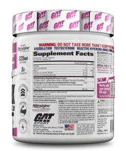 GAT SPORT Nitraflex Advanced Pre-Workout Powder, Increases Blood Flow, Boosts Strength and Energy, Improves Exercise Performance, Creatine-Free (Watermelon, 30 Servings) Watermelon 30 Servings (Pack of 1) Standard Packaging 15 81HvGXnIdtL