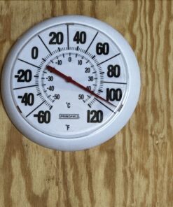 Springfield Indoor Outdoor Big Bold Thermometer, 8.5 Inch, White 49 81HvP6wr5iL