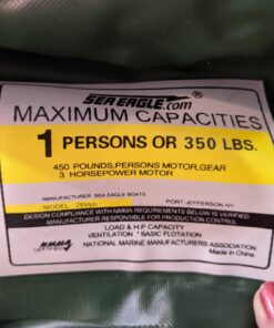 Sea Eagle 285 Frameless Inflatable 9’ Pontoon Fishing Boat - 1 Person- Lightweight, Portable-Perfect for Hunting & Fishing-Sets up in 5 Minutes 285fpb Frameless Fishing Boat Pro Package 53 81HyHA2AIzL