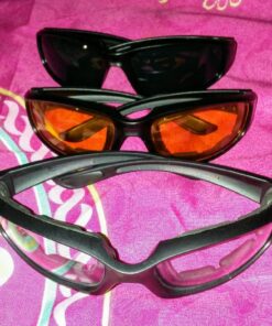 HiSurprise 3 Pair Motorcycle Riding Glasses Smoke Clear Yellow Smoke Glasses 25 81HyOBVz9LL