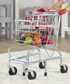 Melissa & Doug Toy Shopping Cart With Sturdy Metal Frame - Toddler Shopping Cart, Pretend Grocery Cart, Supermarket Pretend Play Shopping Cart For Kids Ages 3+ 28 81HztERAa1L