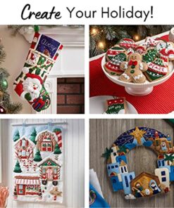 Bucilla The Workshop Christmas Stocking Felt Applique Kit, 18-Inch 25 81I015ctToL