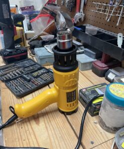 SEEKONE Heat Gun 1800W 122℉~1202℉(50℃- 650℃)Fast Heating Heavy Duty Hot Air Gun Kit Variable Temperature Control Overload Protection with 4 Nozzles for Crafts, Shrinking PVC, Stripping Paint(5.2FT) 46 81I07Bev DL