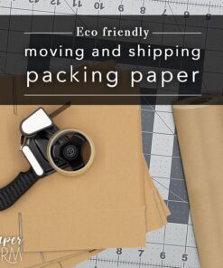 Eco Kraft Wrapping Paper Roll (Jumbo) | Biodegradable Recycled Material | Made in the USA | Multi-use: Natural Wrapping Paper, Table Runner, Moving, Packing & Shipping | 30” x 1200” (100ft) 20 81I0MQ0REL