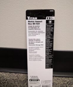 Titan Tools 16038 13-Piece Metric Impact Grade Hex Bit Set 17 81I0jmTgpaL