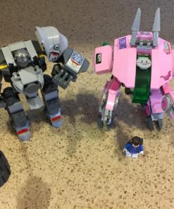 LEGO Overwatch D.Va and Reinhardt 75973 Mech Building Kit with Popular Overwatch Character Minifigures and Buildable Rocket Hammer (455 Pieces) 51 81I1qfTXML