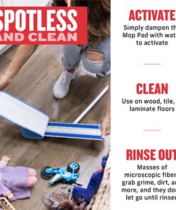 E-Cloth Deep Clean Mop, Microfiber Mop, Perfect Floor Cleaner for Hardwood, Laminate, Tile and Stone Flooring, Washable and Reusable, 100 Wash Promise Old Version 34 81I232sbysL
