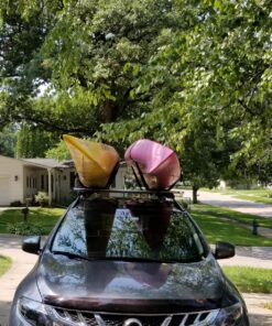 ECOTRIC Kayak Roof Rack J-Bar Rack HD Universal Kayak Carrier Holder Canoe Boat Surf Ski Board Roof Top Mounted on Crossbar for Car SUV Truck Set of 4 43 81I2Ueh9iCL