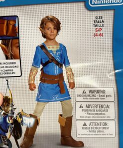 Link Breath Of The Wild Deluxe Costume, Blue, Small (4-6) Small (4-6) 25 81I2gsHdkuL