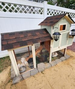 Best Choice Products 80in Outdoor Wooden Chicken Coop Multi-Level Hen House, Poultry Cage w/Ramps, Run, Nesting Box, Wire Fence, 3 Access Areas 57 81I30BbKVSL