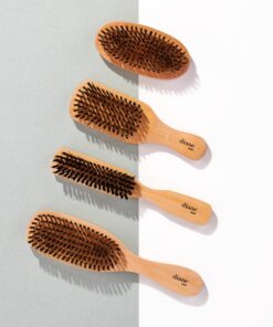 Diane Reinforced Boar Bristle Club Wave Brush for Men and Barbers – Hard Bristles for Thick to Coarse Hair – Use for Detangling, Smoothing, Wave Styles, Restore Shine and Texture 11 81I3FQPinL