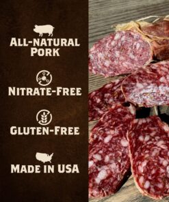 Alternative view of Fortuna's Finocchiona Dry Salami - Nitrate-Free Artisanal Charcuterie with Natural Fennel - Gluten-Free and Ideal for Keto Diets - Delicious Flavor and Texture for Snacking or Cooking, 2 Sticks, 10oz each