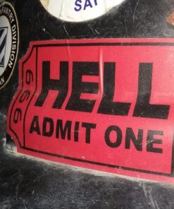 StickerJOE Ticket to Hell Funny Cool Sticker 3.5" X 2" 12 81I6RuxHTcL