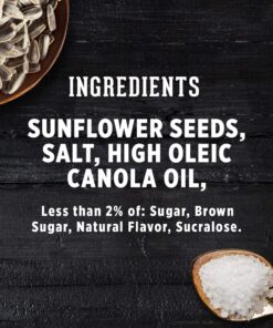 DAVID Seeds Sweet and Salty Salted and Roasted Jumbo Sunflower Seeds, 5.25 OZ Bags, 12 Pack 5.25 Ounce (Pack of 12) 21 81I6d8n92SL
